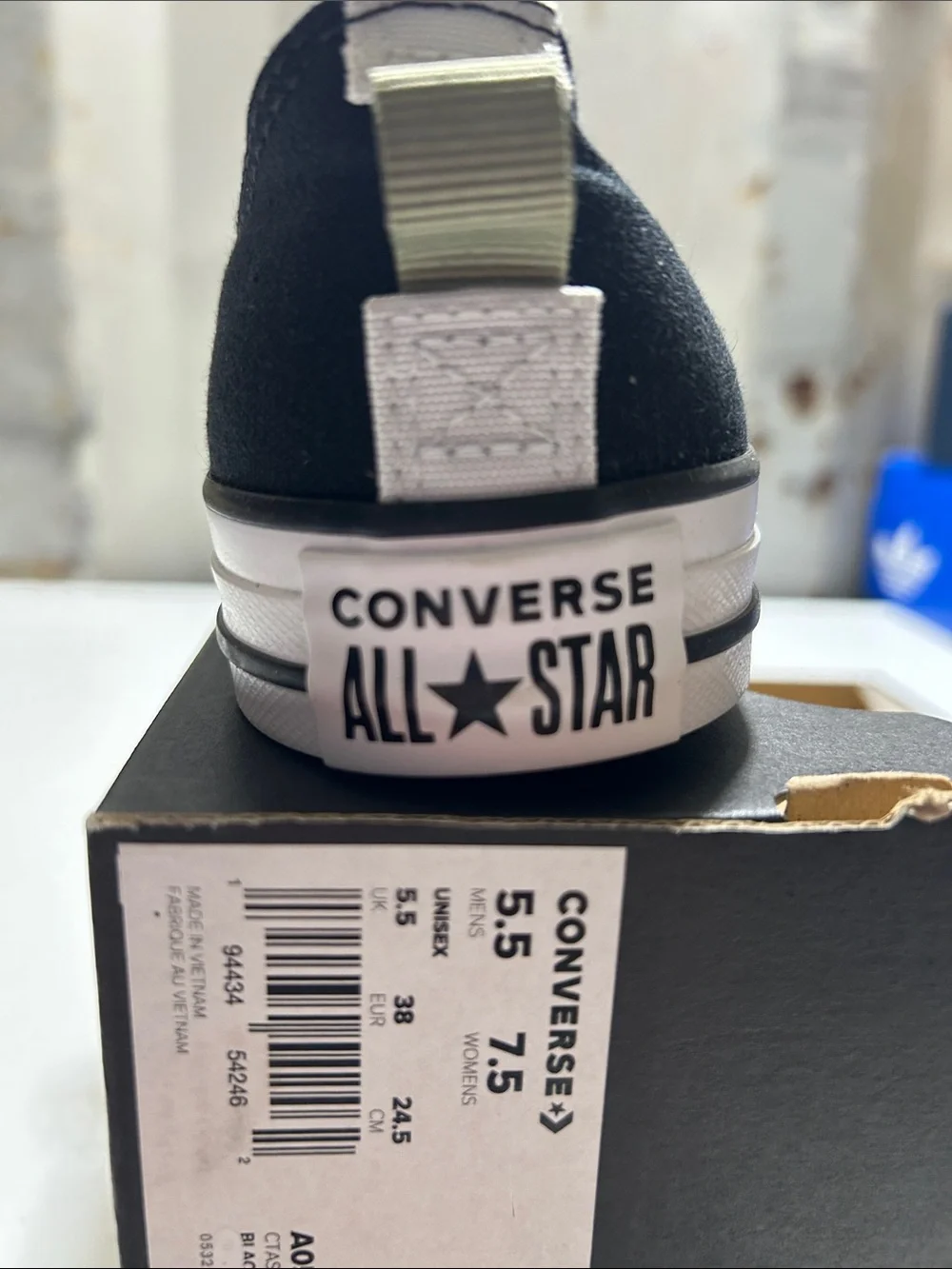 Converse Kids Black and White Low Top Sneakers